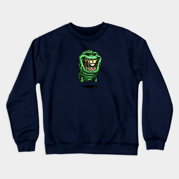 Pixel Slimer Crewneck Sweatshirt by vilecult